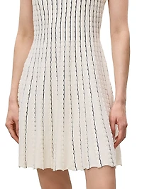 Dorothy Scallop Knit A-Line Minidress