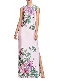Ayla Lily Satin Column Gown