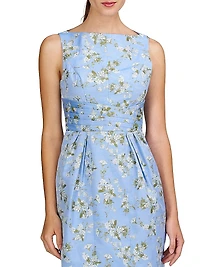 Ginny Floral Pleated Cocktail Dress