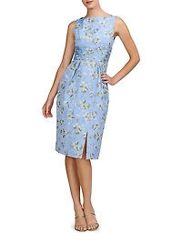 Ginny Floral Pleated Cocktail Dress