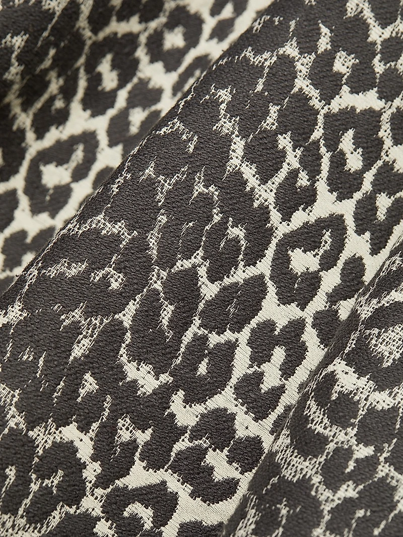 Leopard Cotton Tweed Minidress