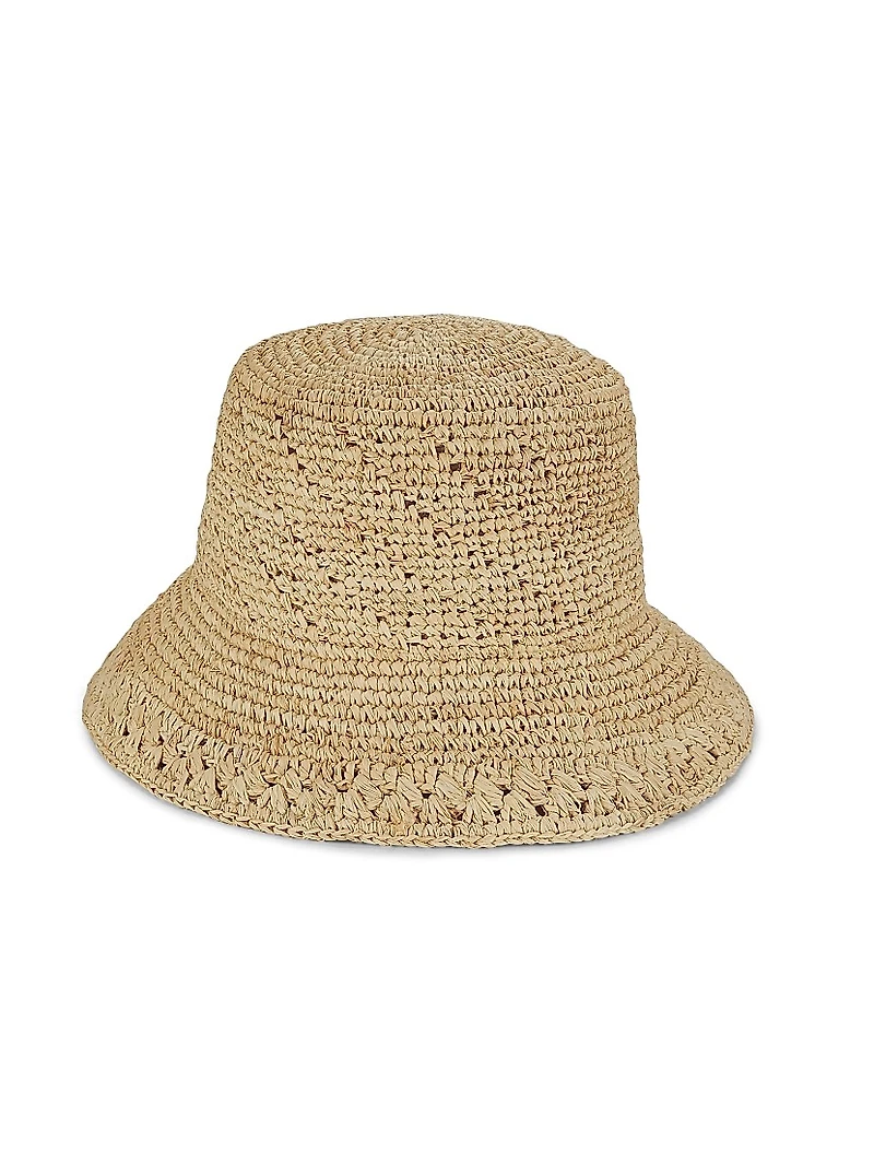 Raffia Crochet Bucket Hat