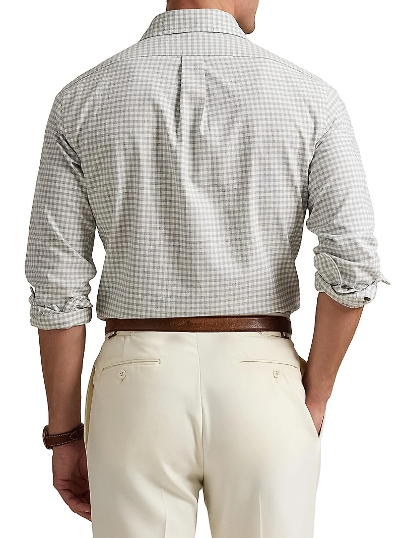 Classic-Fit Gingham Oxford Shirt