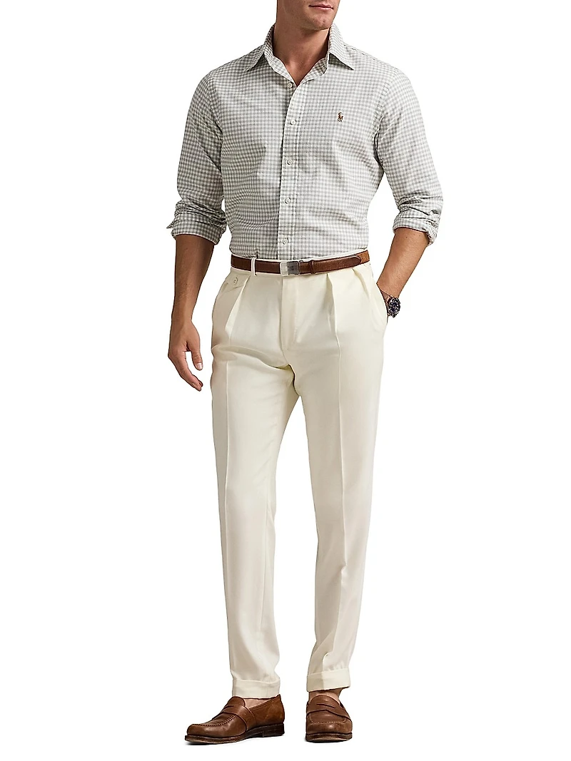 Classic-Fit Gingham Oxford Shirt