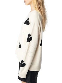 Markus Rhinestone Hearts Sweater