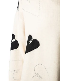 Markus Rhinestone Hearts Sweater