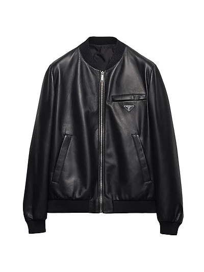 Nappa Leather Bomber Jacket