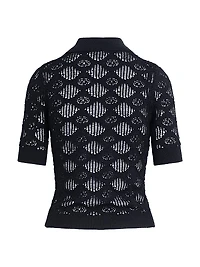 Courtside Mesh Polo Top