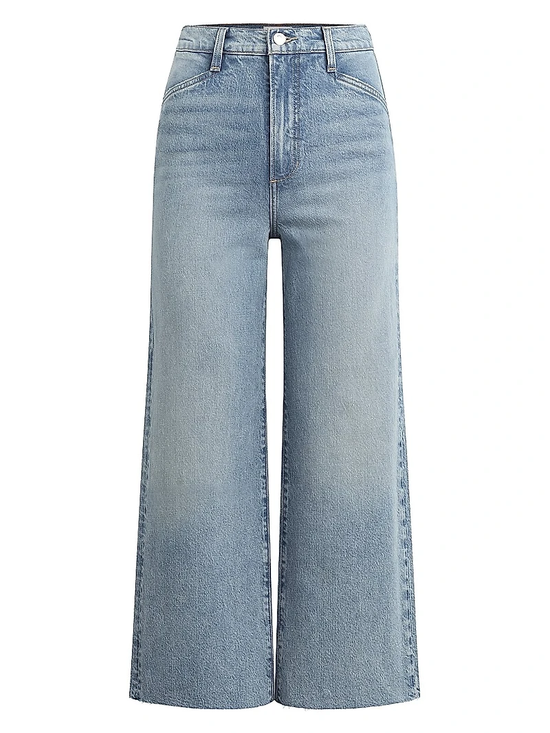 Mischa Super High-Rise Wide-Leg Crop Jeans