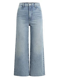 Mischa Super High-Rise Wide-Leg Crop Jeans