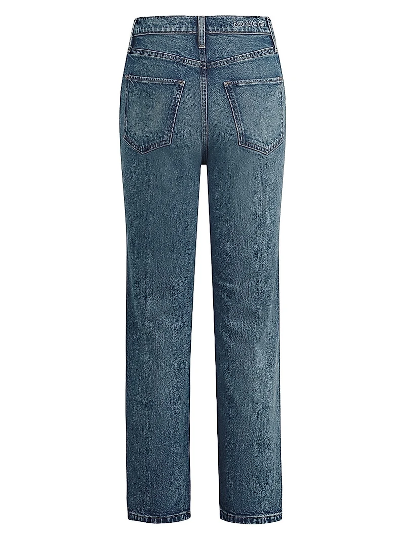 The Valentina Super High Rise Straight Jeans