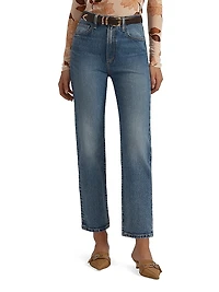 The Valentina Super High Rise Straight Jeans