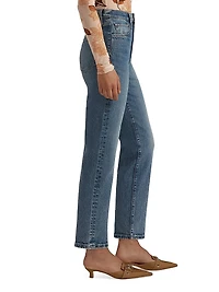 The Valentina Super High Rise Straight Jeans