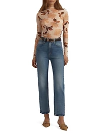 The Valentina Super High Rise Straight Jeans