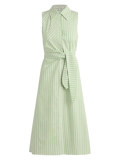 The Good Behavior Button-Front Midi-Dress