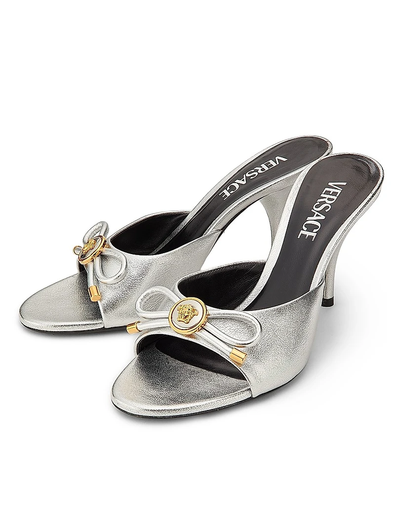 85MM Leather Mule Heels