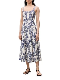 Lena Shine Toile Midi-Dress