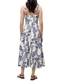 Lena Shine Toile Midi-Dress