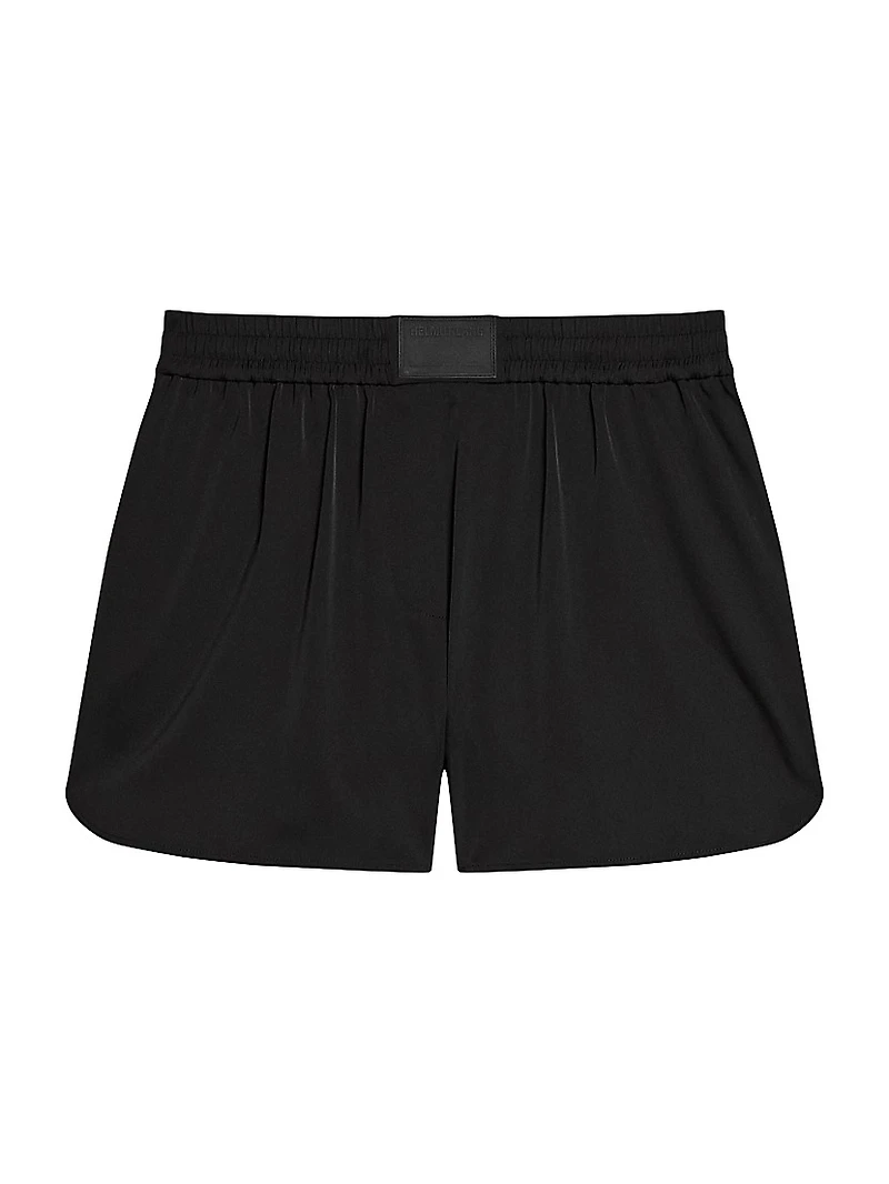 Logo Patch Boxer-Style Shorts