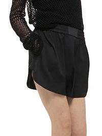 Logo Patch Boxer-Style Shorts