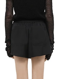 Logo Patch Boxer-Style Shorts