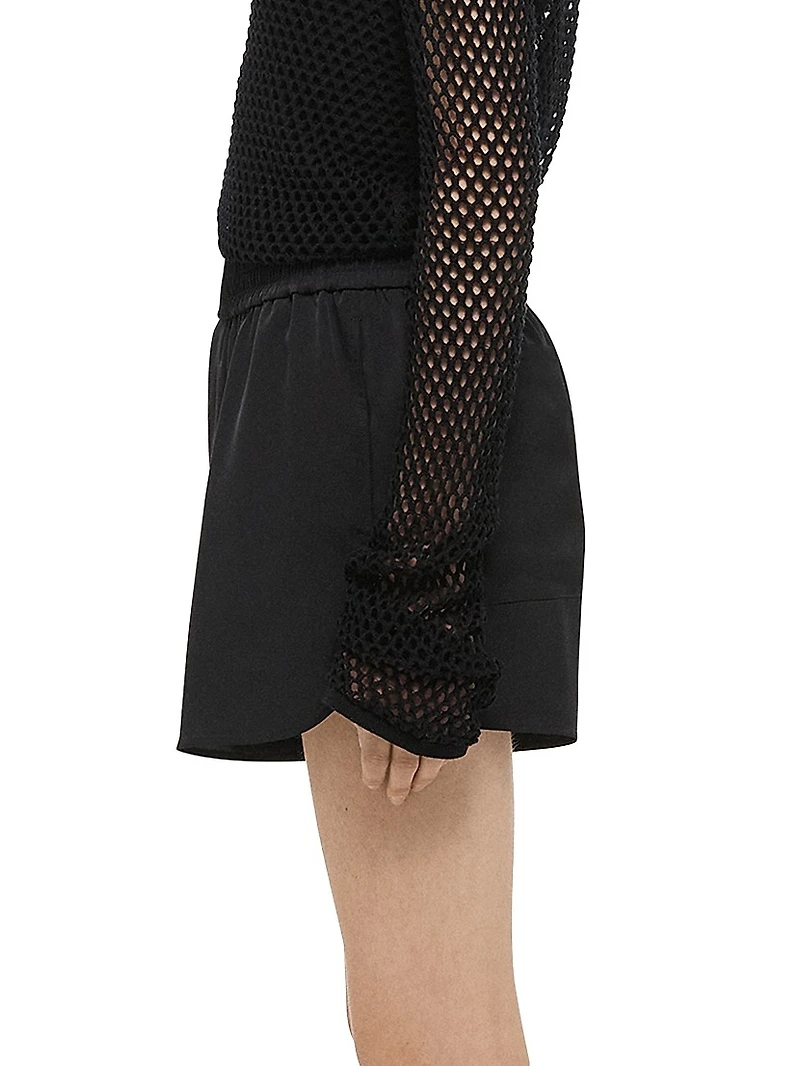 Logo Patch Boxer-Style Shorts