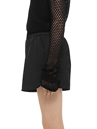 Logo Patch Boxer-Style Shorts