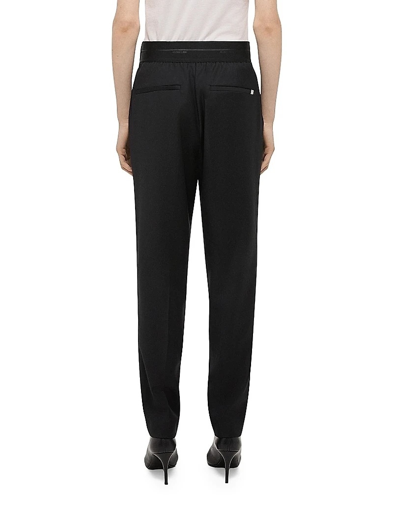 Tailored Wool Tapered Trousers
