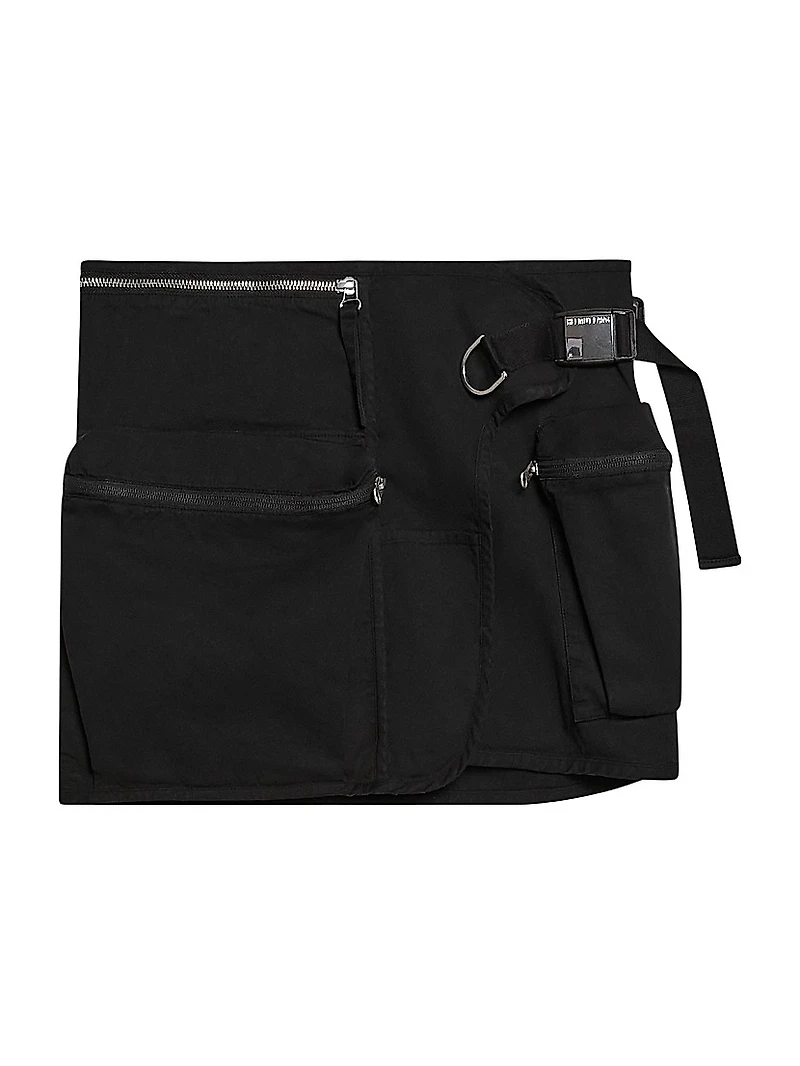 Field Stretch Cotton Utilitarian-Style Miniskirt