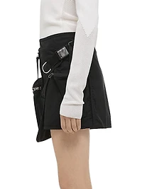 Field Stretch Cotton Utilitarian-Style Miniskirt