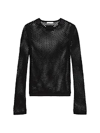 Mesh Long Sleeve Top