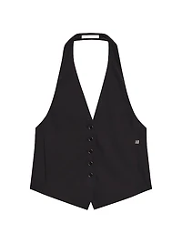 Halterneck Tie-Back Vest