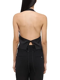 Halterneck Tie-Back Vest