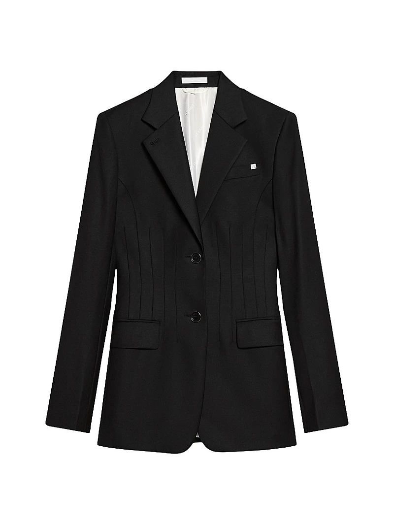 Darted Wool Blazer