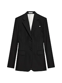 Darted Wool Blazer