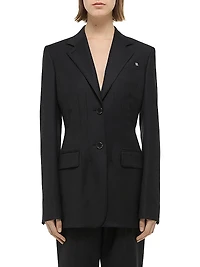 Darted Wool Blazer