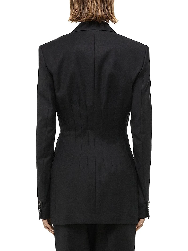 Darted Wool Blazer