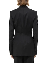Darted Wool Blazer
