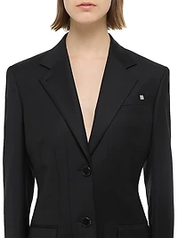 Darted Wool Blazer