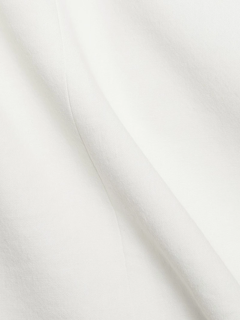 Shrunken Stretch Linen-Blend Blazer