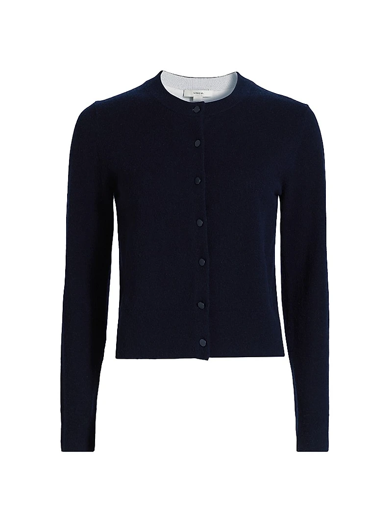 Half Moon Wool & Cashmere Blend Cardigan