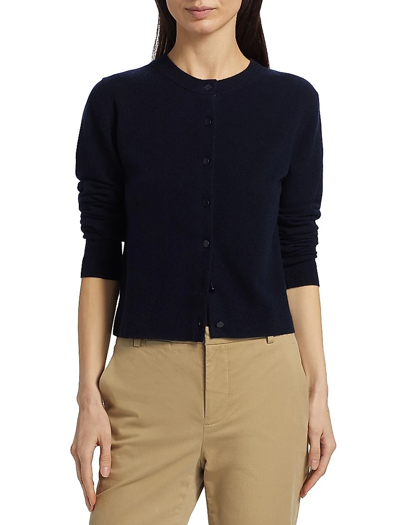 Half Moon Wool & Cashmere Blend Cardigan