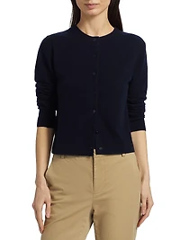 Half Moon Wool & Cashmere Blend Cardigan