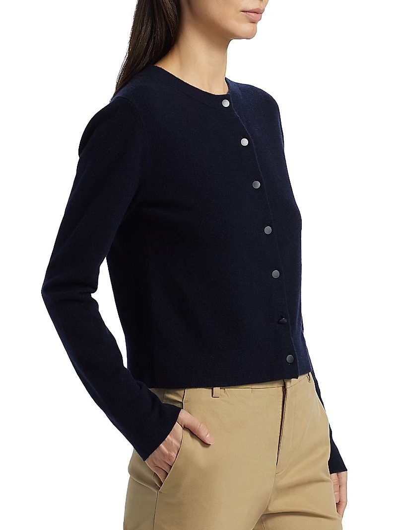 Half Moon Wool & Cashmere Blend Cardigan