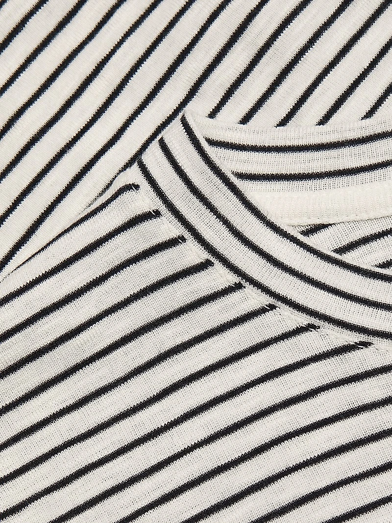 Striped Cotton-Blend Crewneck T-Shirt