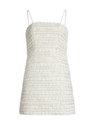 Violet Embellished Mini Dress