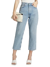 90s Mid-Rise Straight-Leg Crop Jeans