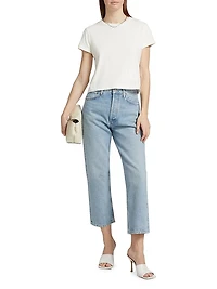 90s Mid-Rise Straight-Leg Crop Jeans