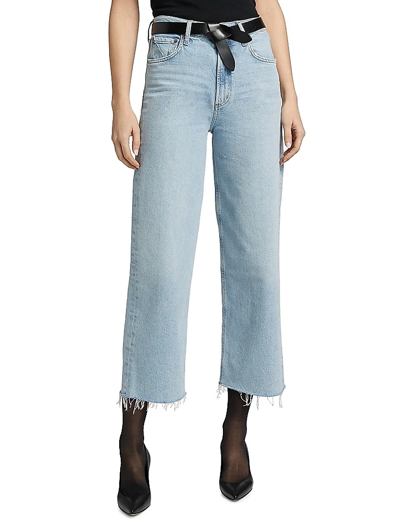 Ren Stretch Cotton High-Rise Wide-Leg Jeans