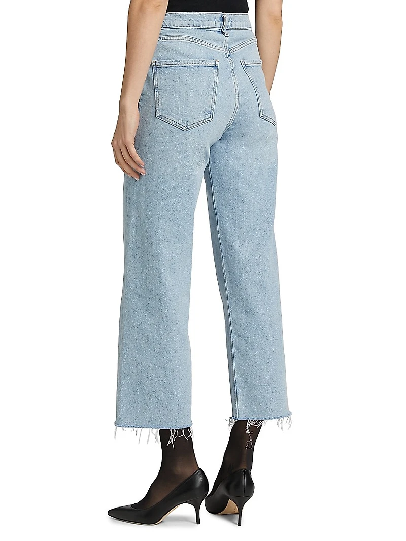 Ren Stretch Cotton High-Rise Wide-Leg Jeans